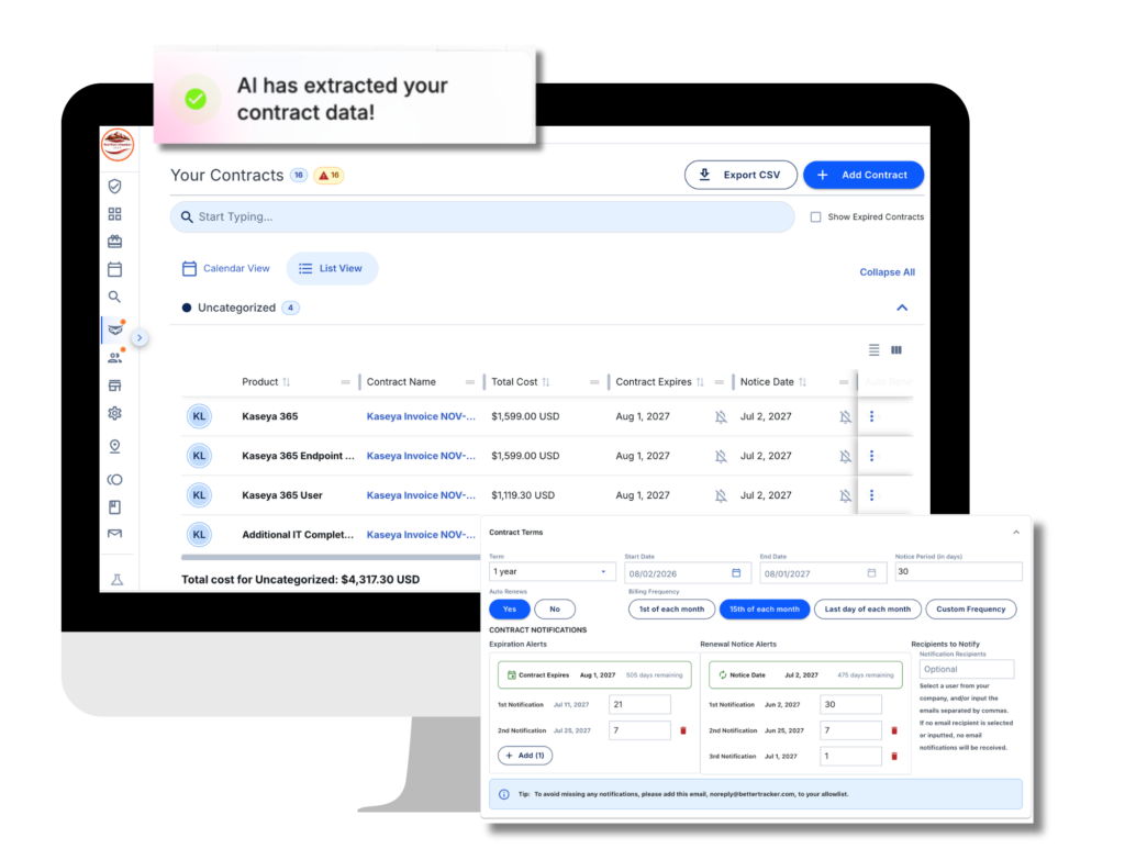 contracts dashboard